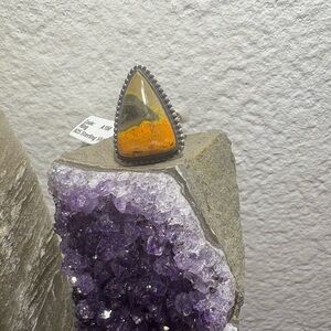 Triangular Bumblebee Jasper Ring